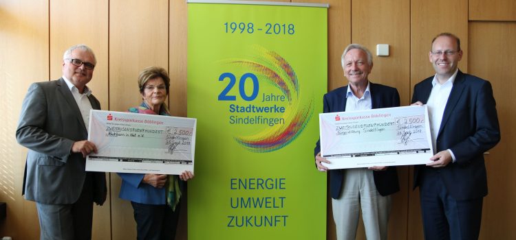 Stadtwerke spenden Erlös aus Jubiläumsfeier Stadtwerke spenden Erlös aus Jubiläumsfeier