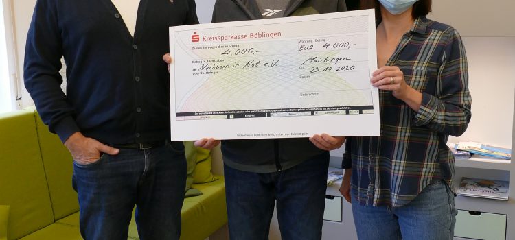 4000 Euro für „Nachbarn in Not“ 4000 Euro für „Nachbarn in Not“